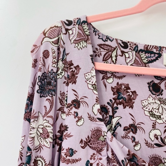 Wilfred Floral Long Sleeve Crop Lavender Size Large - Picture 2 of 7